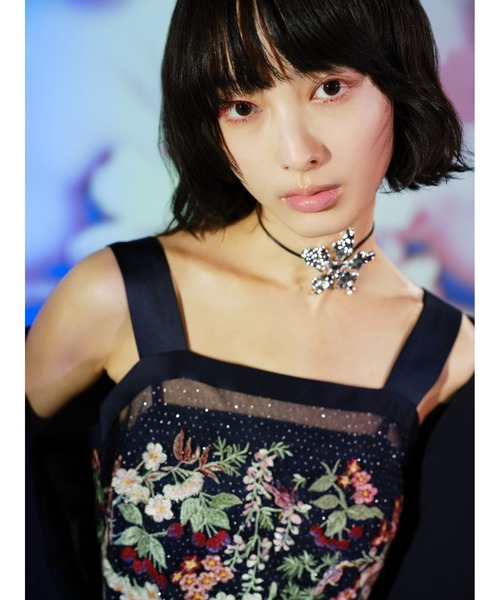 LILY BROWN（リリーブラウン）の「【LILY BROWN×KEITA MARUYAMA】エンブロイダリーチュールドレス（ドレス・レディース・ネイビー/クリーム・F）」の20枚目の写真