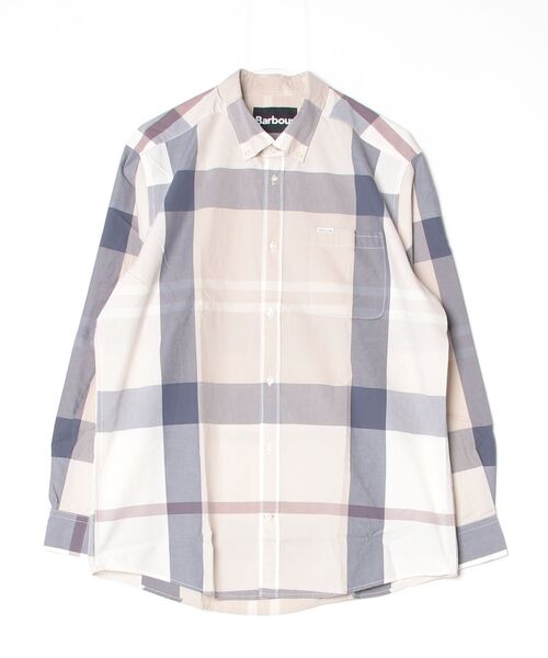 Barbour（バブアー）の「Ｈａｒｒｉｓ　Ｓｈｉｒｔ　ＡＦ（シャツ/ブラウス・メンズ・ライトブルー/ライトベージュ/グリーン/ベージュ・SMALL/MEDIUM/LARGE/X-LARGE）」の3枚目の写真