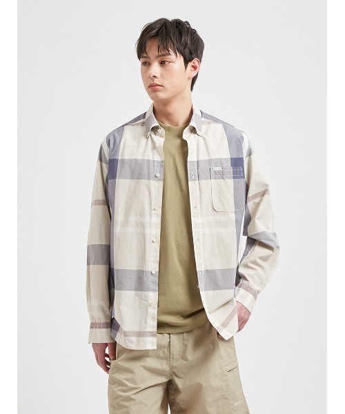 Barbour(バブアー)の「Harris タータンチェック シャツ(シャツ/ブラウス・メンズ・ライトブルー/ライトベージュ/グリーン/ベージュ・SMALL/MEDIUM/LARGE/X-LARGE)」の3枚目の写真