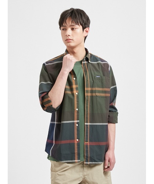 Barbour(バブアー)の「Harris タータンチェック シャツ(シャツ/ブラウス・メンズ・ライトブルー/ライトベージュ/グリーン/ベージュ・SMALL/MEDIUM/LARGE/X-LARGE)」の4枚目の写真
