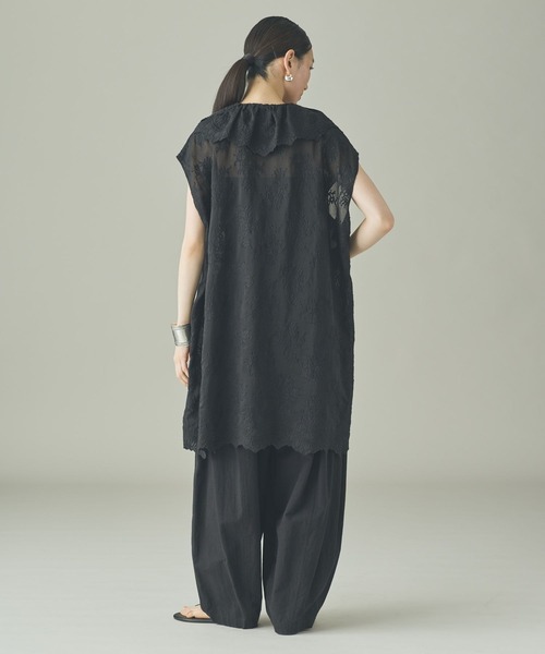 Curensology（カレンソロジー）の「Curensology(カレンソロジー)/コットンリネンドロストパンツ（その他パンツ・レディース・ブラック・FREE）」の7枚目の写真