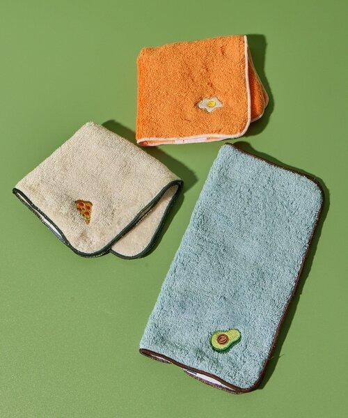 BIRTHDAY BAR(バースデイバー)の「FOOD刺繍タオルハンカチ(ハンカチ/ハンドタオル・レディース・オレンジ/ブルー系その他/アイボリー・0)」の7枚目の写真