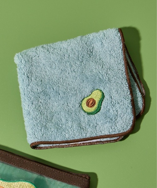 BIRTHDAY BAR(バースデイバー)の「FOOD刺繍タオルハンカチ(ハンカチ/ハンドタオル・レディース・オレンジ/ブルー系その他/アイボリー・0)」の2枚目の写真