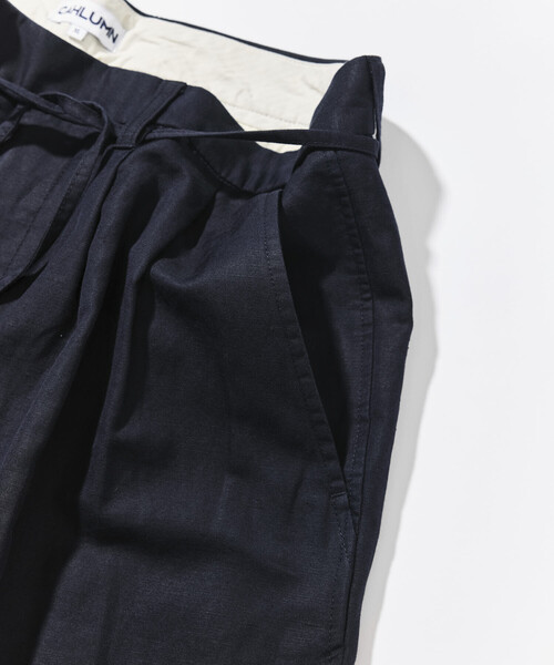 CAHLUMN（カウラム）の「CAHLUMN/カウラム Cotton Linen 2 Tuck Chino