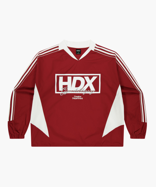 HDEX(エイチデックス)の「カラーサミットボックスウォームアップジャージロングスリーブ (レッド)(Tシャツ/カットソー・メンズ・レッド・MEDIUM/LARGE/X-LARGE/2XL)」の2枚目の写真