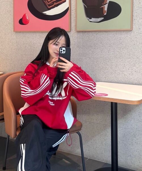 HDEX(エイチデックス)の「カラーサミットボックスウォームアップジャージロングスリーブ (レッド)(Tシャツ/カットソー・メンズ・レッド・MEDIUM/LARGE/X-LARGE/2XL)」の4枚目の写真