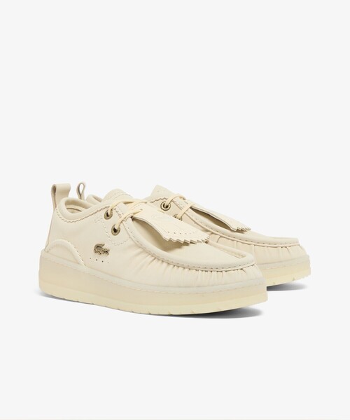 LACOSTE(ラコステ)の「レディース UMPIRE WMN 126 2 SFA(スニーカー・レディース・オフホワイト/ライトグリーン・22.5cm/23.5cm/24.0cm/23.0cm/25.5cm/24.5cm)」の3枚目の写真