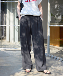 SLOBE IENA（スローブイエナ）の「《汗染み防止/接触冷感/吸水速乾/》PEストレッチイージースラックス（スラックス）」