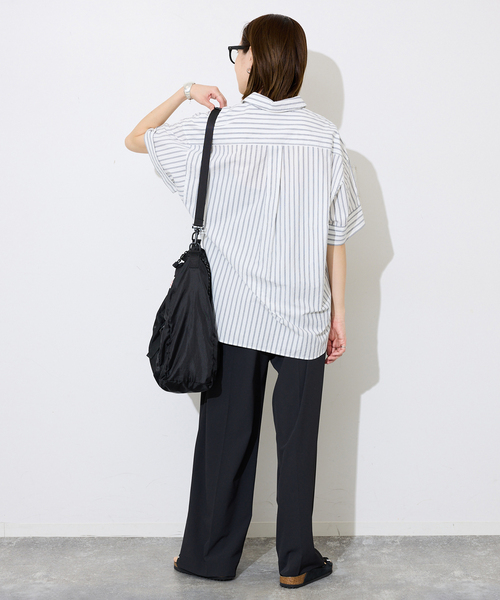 SLOBE IENA（スローブイエナ）の「《汗染み防止/接触冷感/吸水速乾/》PEストレッチイージースラックス（スラックス・レディース・ベージュ/ブラック・36/38）」の14枚目の写真