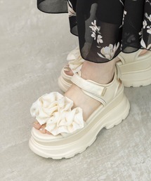 RANDA（ランダ）の「ボリュームフリルスポーツサンダル（サンダル）」