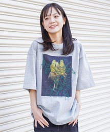 ATELANE / リラックスフィット プリント刺繍 クルーネック Tシャツ /アソート
