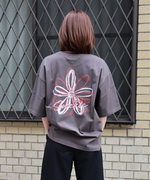 ATELANE / リラックスフィット プリント刺繍 クルーネック Tシャツ /アソート