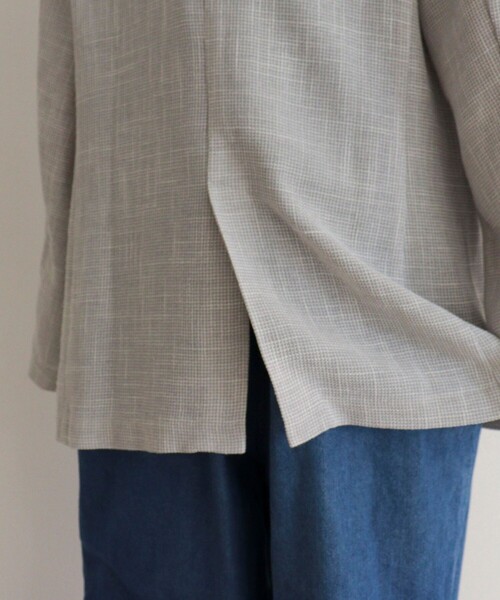 fredy emue(フレディエミュ)の「カラミテーラードジャケット(テーラードジャケット・レディース・ブラック/ライトグレー・38)」の15枚目の写真