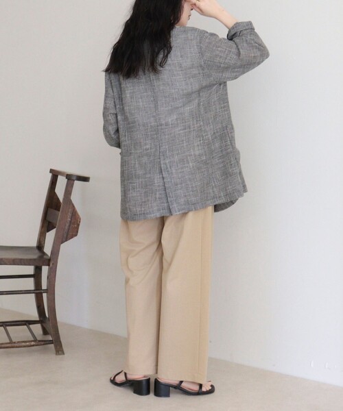 fredy emue(フレディエミュ)の「カラミテーラードジャケット(テーラードジャケット・レディース・ブラック/ライトグレー・38)」の22枚目の写真