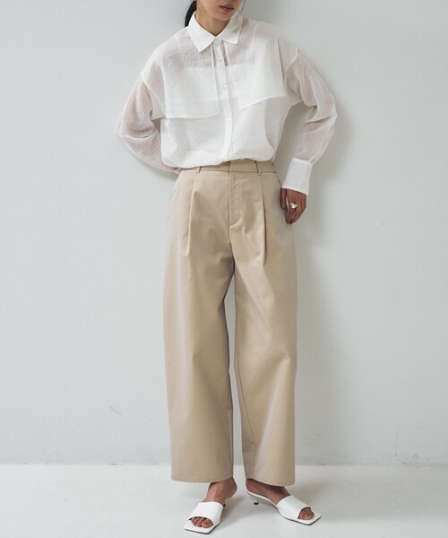 GALLEST（ギャレスト）の「フロントタックチノパン（その他パンツ・レディース・ベージュ/カーキ・40/38/36）」の14枚目の写真