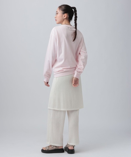 LEPSIM（レプシィム）の「レースドッキングパンツ　656644（その他パンツ・レディース・ブラック/オフホワイト・FREE）」の5枚目の写真