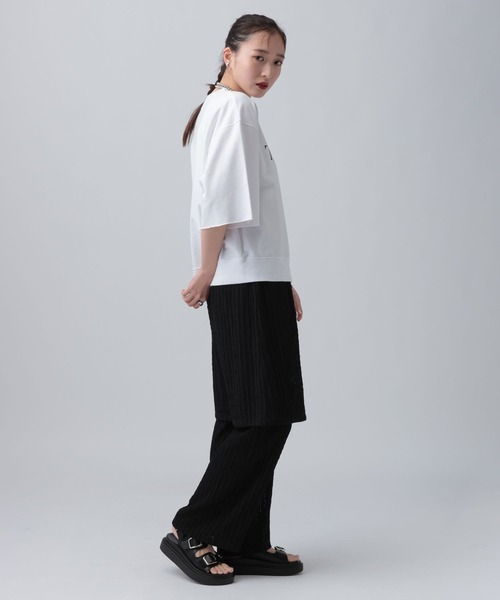 LEPSIM（レプシィム）の「レースドッキングパンツ　656644（その他パンツ・レディース・ブラック/オフホワイト・FREE）」の20枚目の写真