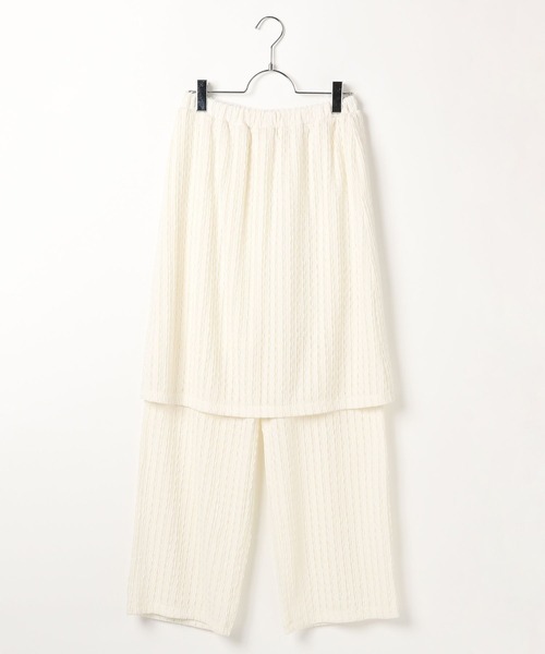 LEPSIM（レプシィム）の「レースドッキングパンツ　656644（その他パンツ・レディース・ブラック/オフホワイト・FREE）」の19枚目の写真