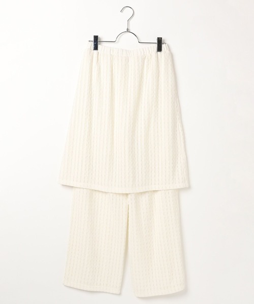 LEPSIM（レプシィム）の「レースドッキングパンツ　656644（その他パンツ・レディース・ブラック/オフホワイト・FREE）」の18枚目の写真