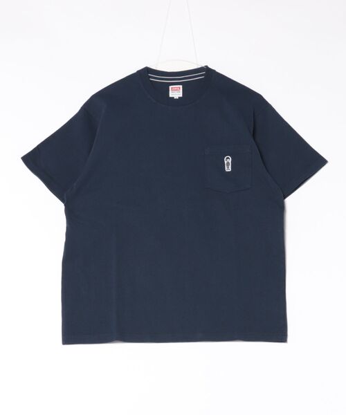 EDWIN（エドウィン）の「パッチポケット Tシャツ 半袖（Tシャツ/カットソー・メンズ・ネイビー/アイボリー/ブラック/ブルー・X-LARGE/SMALL/MEDIUM/LARGE）」の3枚目の写真
