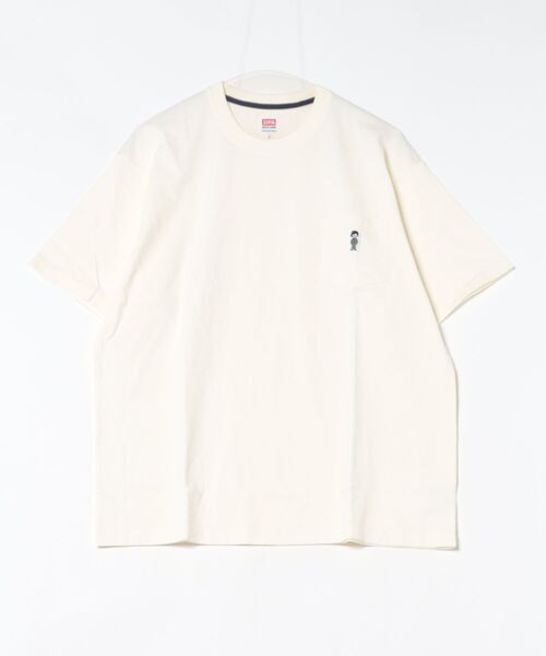 EDWIN（エドウィン）の「パッチポケット Tシャツ 半袖（Tシャツ/カットソー・メンズ・ネイビー/アイボリー/ブラック/ブルー・X-LARGE/SMALL/MEDIUM/LARGE）」の2枚目の写真