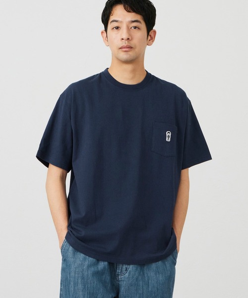 EDWIN(エドウィン)の「EDWIN エドウィン パッチポケット Tシャツ 半袖(Tシャツ/カットソー・メンズ・ネイビー/アイボリー/ブラック/ブルー・X-LARGE/SMALL/MEDIUM/LARGE)」の3枚目の写真