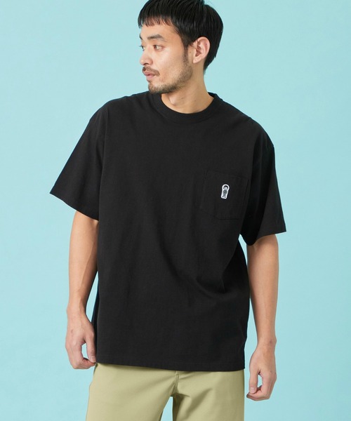 EDWIN(エドウィン)の「EDWIN エドウィン パッチポケット Tシャツ 半袖(Tシャツ/カットソー・メンズ・ネイビー/アイボリー/ブラック/ブルー・X-LARGE/SMALL/MEDIUM/LARGE)」の1枚目の写真