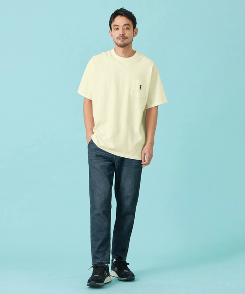 EDWIN(エドウィン)の「EDWIN エドウィン パッチポケット Tシャツ 半袖(Tシャツ/カットソー・メンズ・ネイビー/アイボリー/ブラック/ブルー・X-LARGE/SMALL/MEDIUM/LARGE)」の10枚目の写真