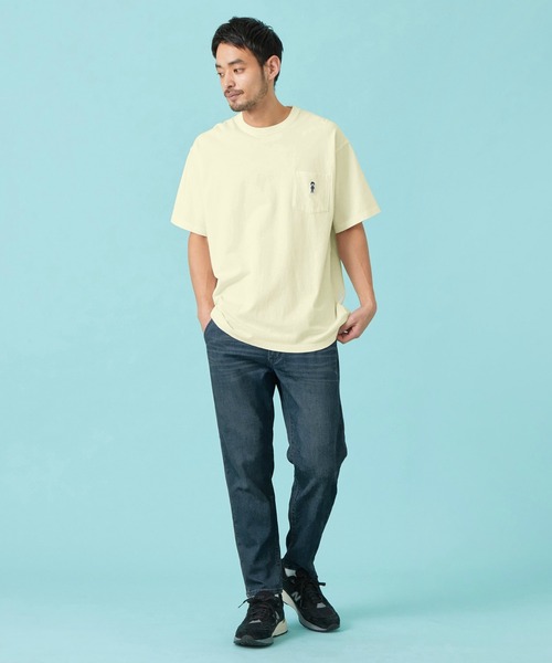 EDWIN(エドウィン)の「EDWIN エドウィン パッチポケット Tシャツ 半袖(Tシャツ/カットソー・メンズ・ネイビー/アイボリー/ブラック/ブルー・X-LARGE/SMALL/MEDIUM/LARGE)」の11枚目の写真