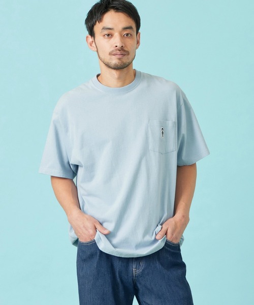 EDWIN(エドウィン)の「EDWIN エドウィン パッチポケット Tシャツ 半袖(Tシャツ/カットソー・メンズ・ネイビー/アイボリー/ブラック/ブルー・X-LARGE/SMALL/MEDIUM/LARGE)」の13枚目の写真