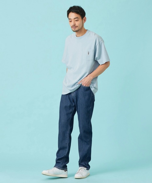 EDWIN(エドウィン)の「EDWIN エドウィン パッチポケット Tシャツ 半袖(Tシャツ/カットソー・メンズ・ネイビー/アイボリー/ブラック/ブルー・X-LARGE/SMALL/MEDIUM/LARGE)」の19枚目の写真