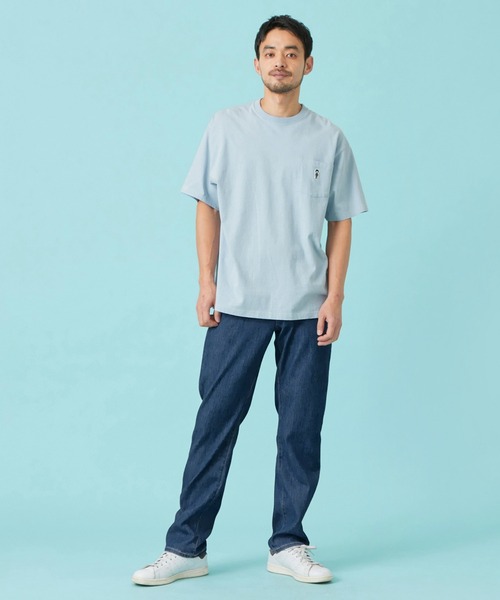 EDWIN(エドウィン)の「EDWIN エドウィン パッチポケット Tシャツ 半袖(Tシャツ/カットソー・メンズ・ネイビー/アイボリー/ブラック/ブルー・X-LARGE/SMALL/MEDIUM/LARGE)」の20枚目の写真
