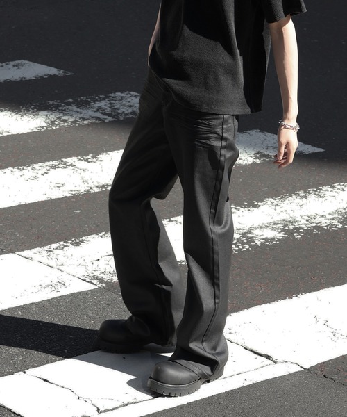 LANDNESS(ランドネス)の「【LANDNESS/ランドネス】Wax coated bootcut jeans/ワックス コーティッド ブーツカット ジーンズ(デニムパンツ・メンズ・ブラック・M/S/L)」の7枚目の写真