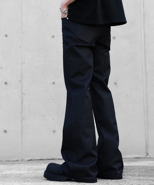 LANDNESS(ランドネス)の「【LANDNESS/ランドネス】Wax coated bootcut jeans/ワックス コーティッド ブーツカット ジーンズ(デニムパンツ・メンズ・ブラック・M/S/L)」の10枚目の写真