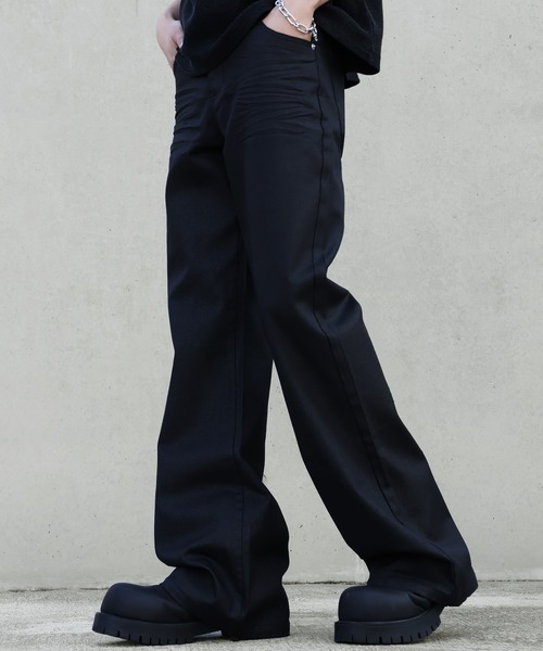 LANDNESS(ランドネス)の「【LANDNESS/ランドネス】Wax coated bootcut jeans/ワックス コーティッド ブーツカット ジーンズ(デニムパンツ・メンズ・ブラック・M/S/L)」の9枚目の写真