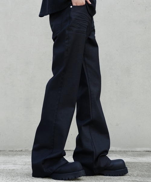 LANDNESS(ランドネス)の「【LANDNESS/ランドネス】Wax coated bootcut jeans/ワックス コーティッド ブーツカット ジーンズ(デニムパンツ・メンズ・ブラック・M/S/L)」の11枚目の写真