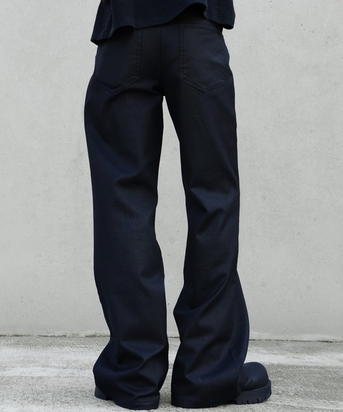LANDNESS(ランドネス)の「【LANDNESS/ランドネス】Wax coated bootcut jeans/ワックス コーティッド ブーツカット ジーンズ(デニムパンツ・メンズ・ブラック・M/S/L)」の12枚目の写真