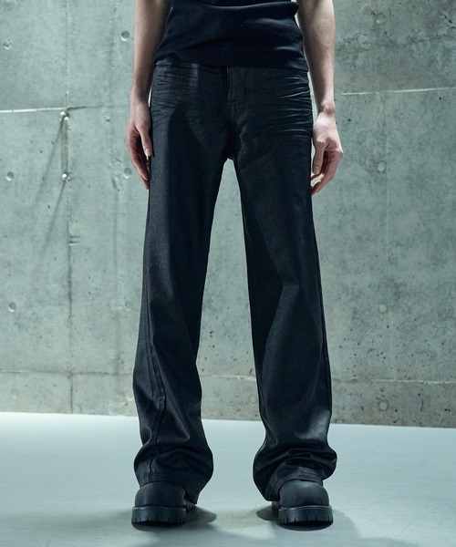 LANDNESS(ランドネス)の「【LANDNESS/ランドネス】Wax coated bootcut jeans/ワックス コーティッド ブーツカット ジーンズ(デニムパンツ・メンズ・ブラック・M/S/L)」の15枚目の写真