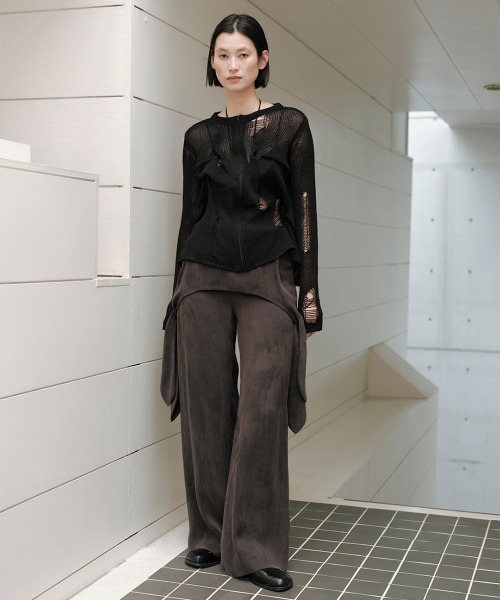 TELOPLAN(テーロプラン)の「【TELOPLAN】Nejat Trousers / ネジャットトラウザー(その他パンツ・レディース・ブラウン/グレー系・S/M)」の7枚目の写真