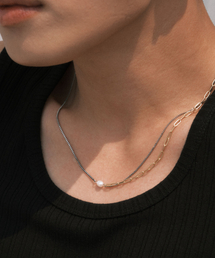 NOIRER（ノイア）の「[ノイアXイピット]コンビネーションレイヤードネックレス（ゴールド＆シルバー）（その他小物）」