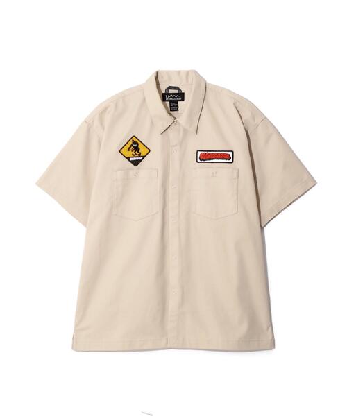 MANASTASH(マナスタッシュ)の「MANASTASH/マナスタッシュ/PATCHED LOGO WORK SHIRT(シャツ/ブラウス・メンズ・ブルー系その他3/その他3/ブラック・S/XL/L)」の17枚目の写真