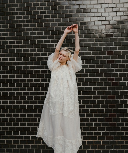 et.UNiVER(エトユニベール)の「Bloom jacquard dress(ドレス・レディース・ピンク/アイボリー/ブラック・MEDIUM/M-Short/M-Long)」の14枚目の写真