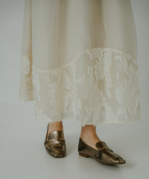 et.UNiVER(エトユニベール)の「Bloom jacquard dress(ドレス・レディース・ピンク/アイボリー/ブラック・MEDIUM/M-Short/M-Long)」の11枚目の写真