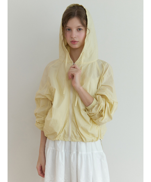 RE_L(リエル)の「Dery shirring jumper (yellow)(ナイロンジャケット・レディース・その他・FREE)」の1枚目の写真