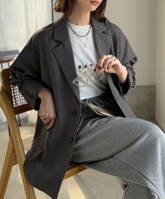 セール】きちんと感とリラックス感を両立。ゆるシルエット、テーラード