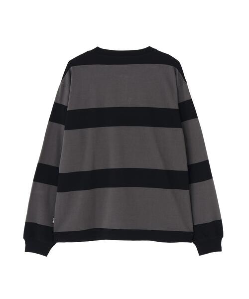 Schott(ショット)の「Schott/ショット/ORIGINAL BORDER HENLEY LS T-SHIRT/オリジナル ボーダーヘンリー ロンT(Tシャツ/カットソー・メンズ・ブラック/ブラウン・XL/L/M/2XL)」の6枚目の写真