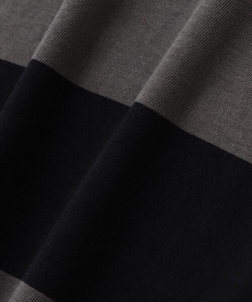 Schott(ショット)の「Schott/ショット/ORIGINAL BORDER HENLEY LS T-SHIRT/オリジナル ボーダーヘンリー ロンT(Tシャツ/カットソー・メンズ・ブラック/ブラウン・XL/L/M/2XL)」の7枚目の写真