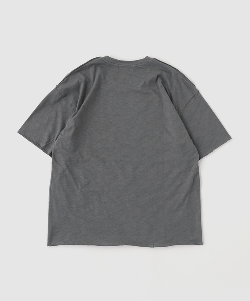 OSKR(オーエスケーアール)の「OSKR / オーエスケーアール Slab Cut Off Tee Shirt(Tシャツ/カットソー・メンズ・ブラック/グレー・LARGE/MEDIUM)」の8枚目の写真