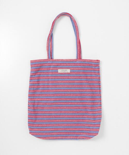 URBAN RESEARCH Sonny Label(アーバンリサーチサニーレーベル)の「パイルボーダービッグトート(トートバッグ・レディース・グリーン/チャコールグレー/ブルー・ONE)」の16枚目の写真