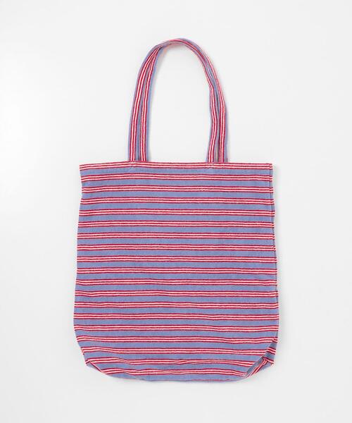 URBAN RESEARCH Sonny Label(アーバンリサーチサニーレーベル)の「パイルボーダービッグトート(トートバッグ・レディース・グリーン/チャコールグレー/ブルー・ONE)」の15枚目の写真